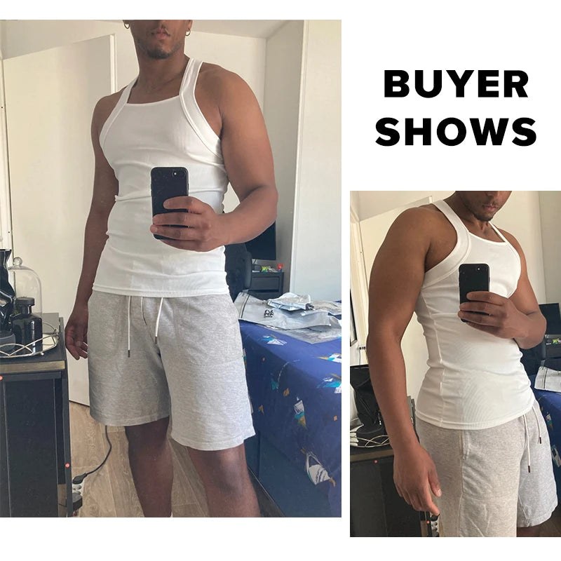 2023 mode Männer Tank Tops Einfarbig Oansatz Ärmellose Dünne Urlaub Casual Westen Streetwear Party Männer Kleidung S-5XL INCERUN