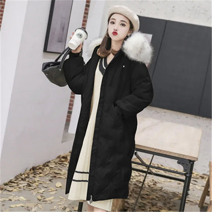 Grande fourrure nouveau blanc mode hiver veste femme vers le bas Parka femme chaud hiver manteau à capuche vêtement d'extérieur pour femmes