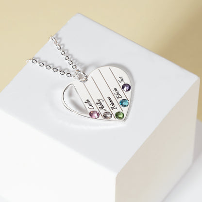 S925 Silver Fashionable Noble Heart Shape Customizable Name Design Light Luxury Wind Necklace