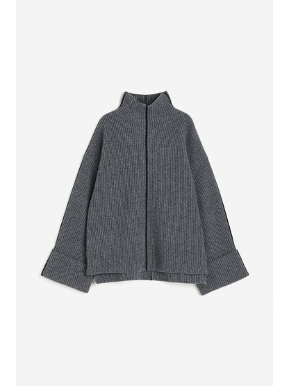 Pull en laine à grande silhouette pour femme