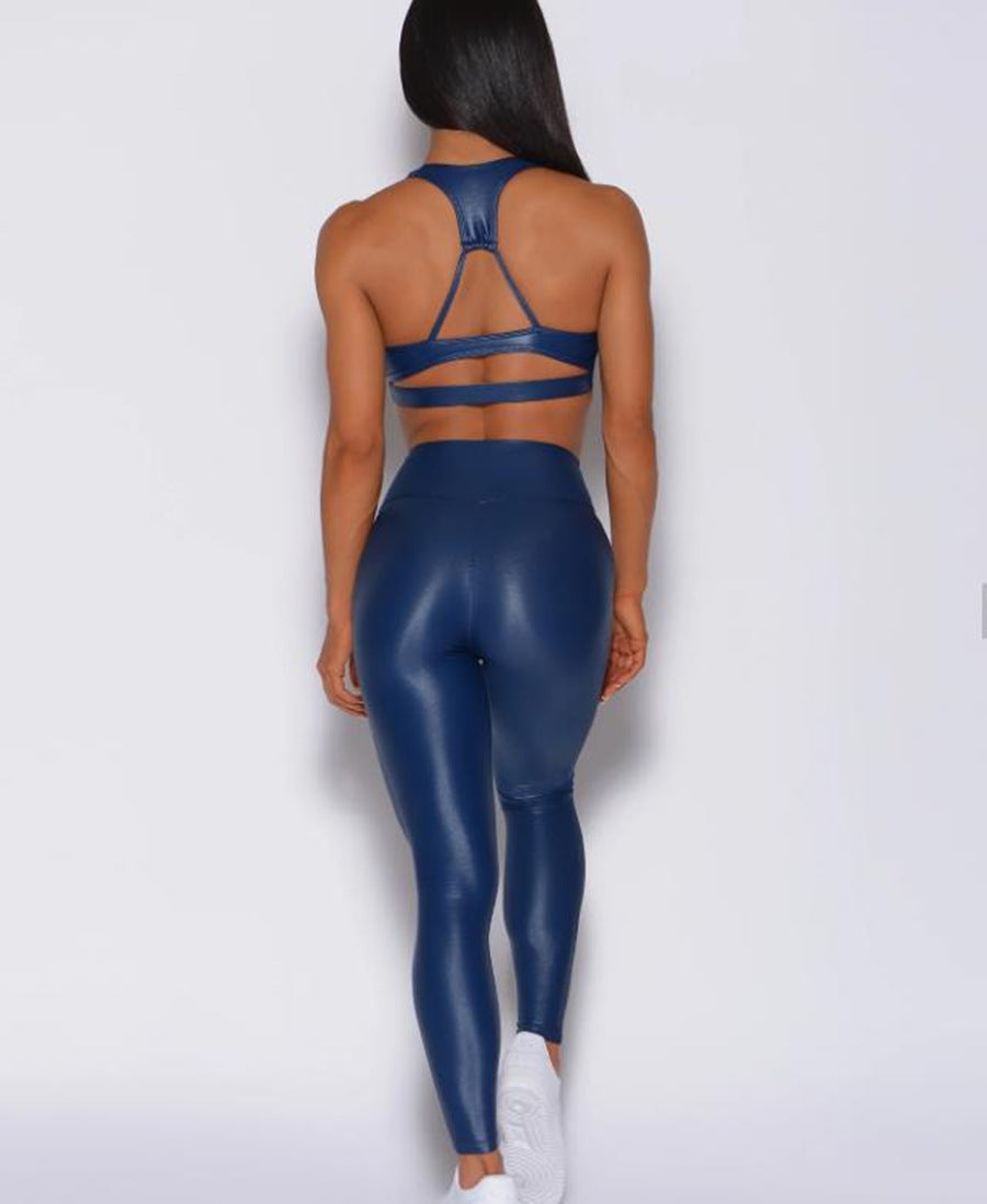 Summer Sports Vest  Yoga High Waist Straight Pants Two-piece Set