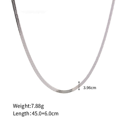 Stylish simple snake bone chain design versatile necklace