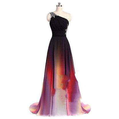 Women's Color Gradient Cocktail Dress