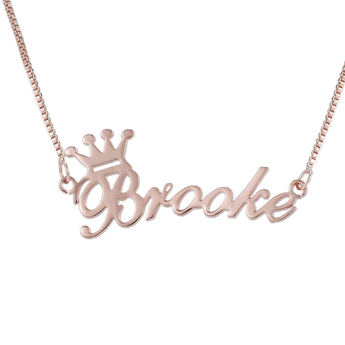 Fashion Crown Custom Name Necklace