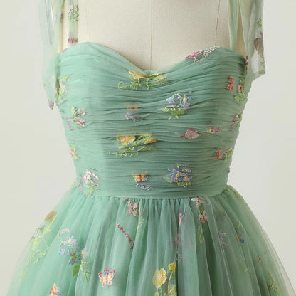 Robe Licou Florale Femme Vert