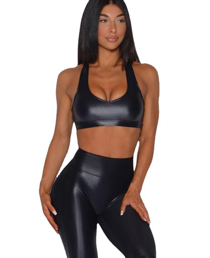 Summer Sports Vest  Yoga High Waist Straight Pants Two-piece Set