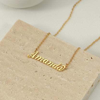 Noble Atmosphere Customizable Name Design Versatile Necklace