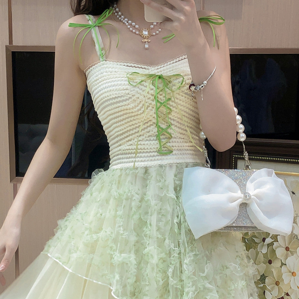 Women's Fashion Lace Strap Dress