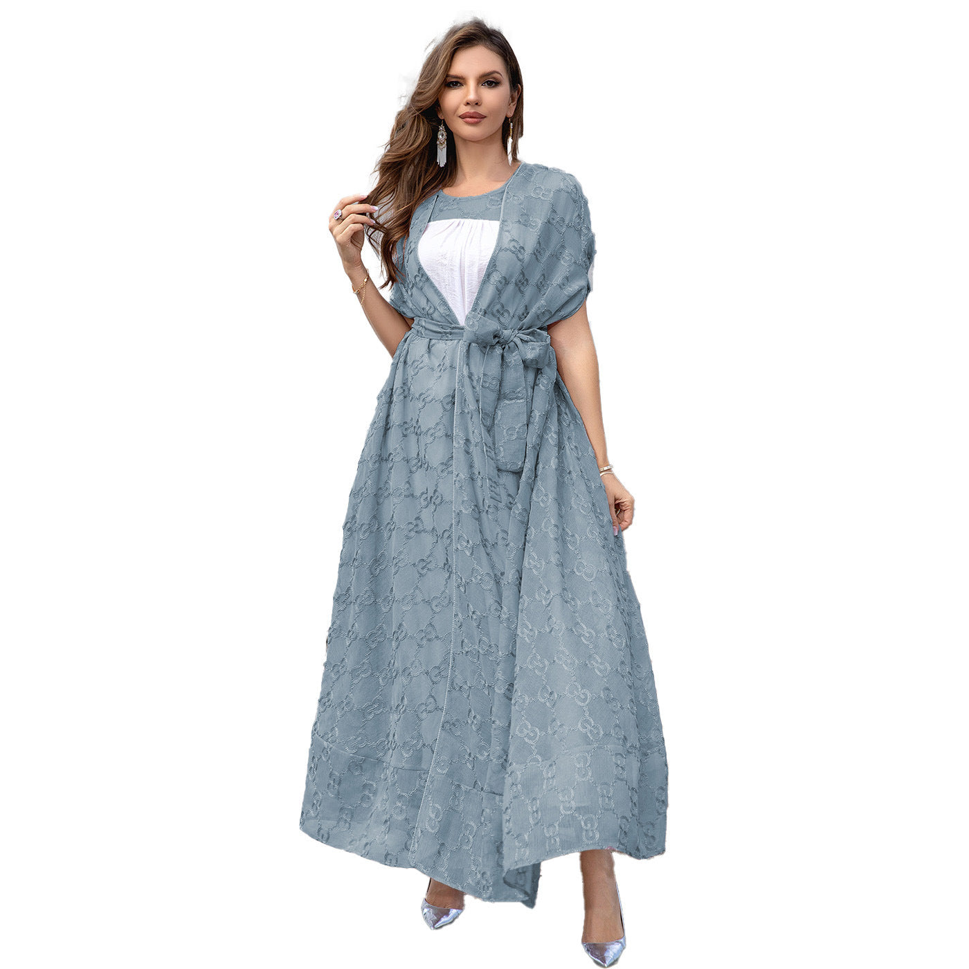 Robe ensemble deux pièces pour dames européennes et américaines