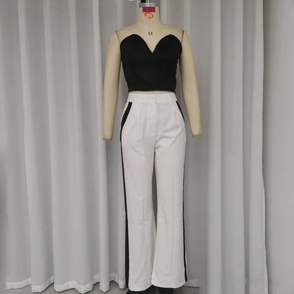 Tube Top Hot Girl High-waisted Trousers Suit