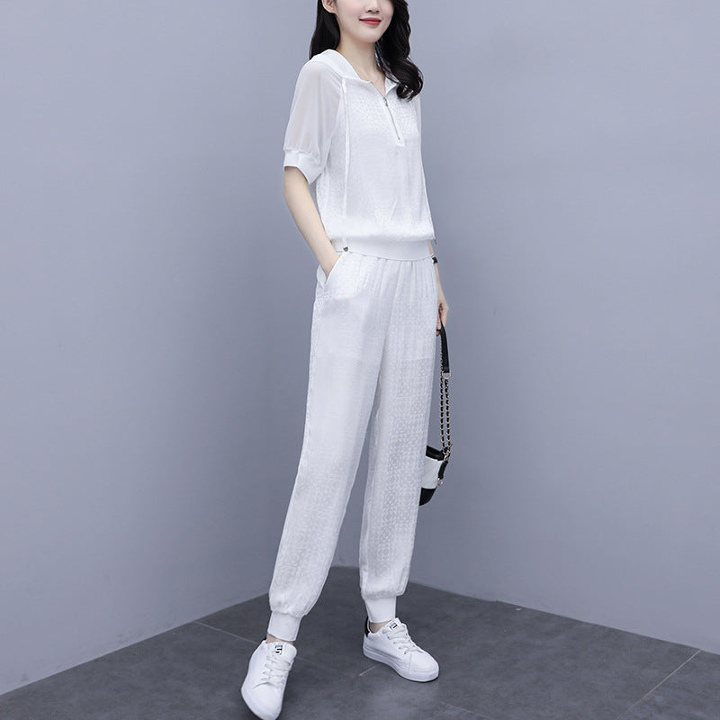Women's Younger Fashion Two-piece Sports Suit