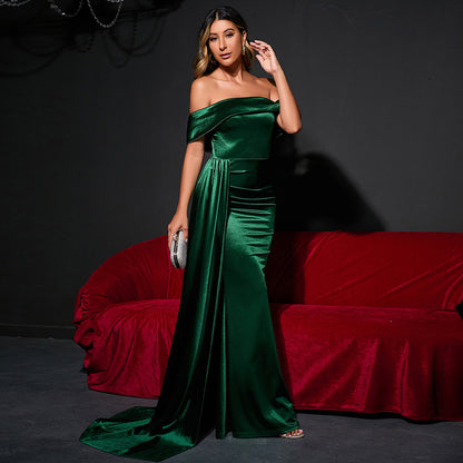 Robe de soirée de bal taille haute pour femmes