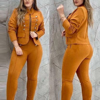 Women's Fashion Double Breasted Commuter Suit