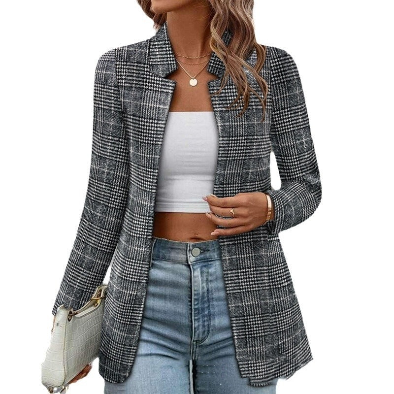 Blazer basique de couleur unie Amazon pour femme