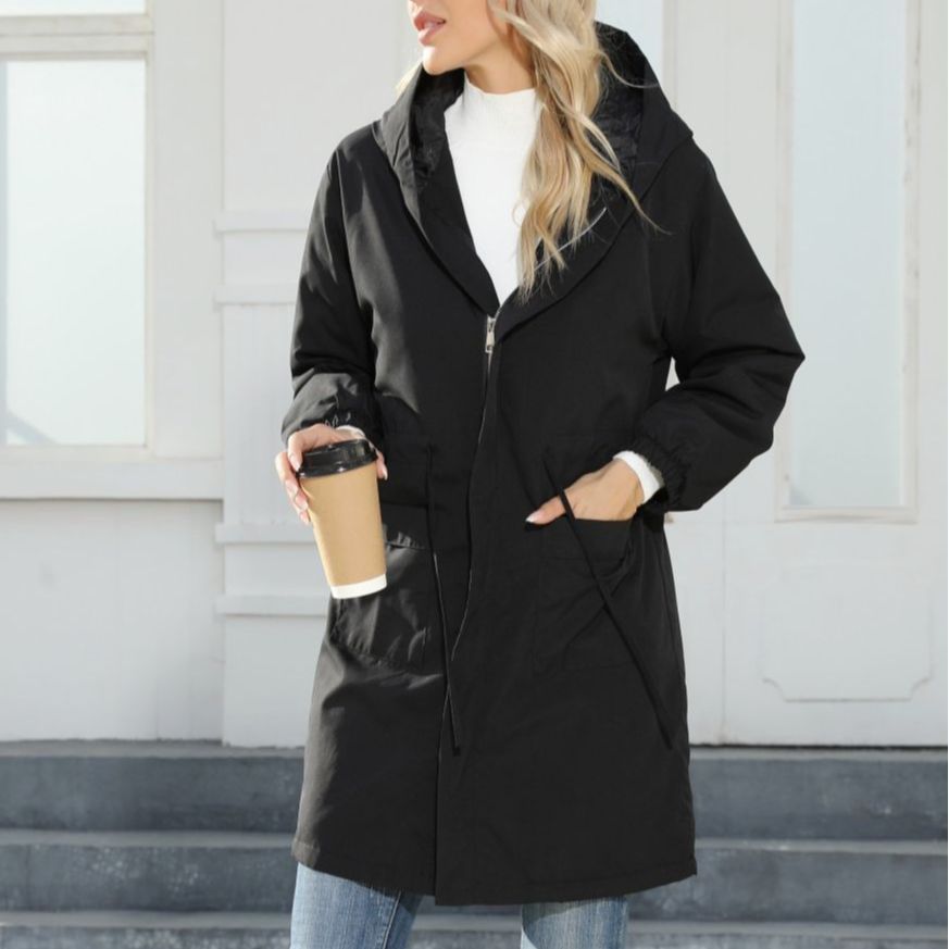 Trench-coat polaire à capuche pour femme Veste Gore-Tex pour femme