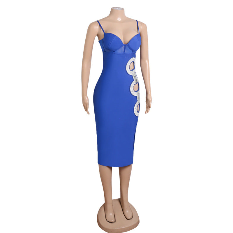 Women's Fashion Temperament Camisole Midi Dress