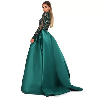 Women's Dark Green Wedding Dress