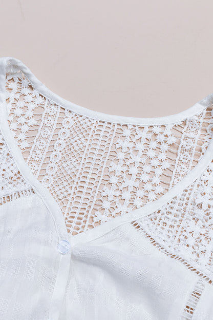 Chemisier blanc au crochet The Du Jour