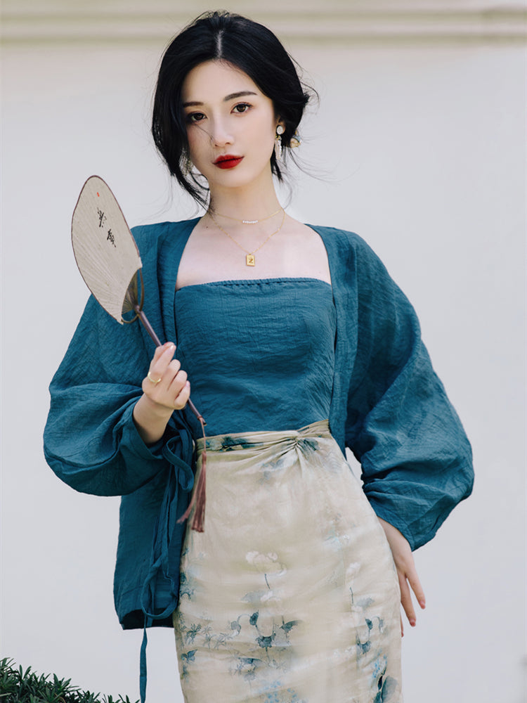 Robe trois pièces Hanfu Element pour femmes