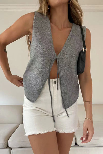 Gilet en laine corde tendance et confortable