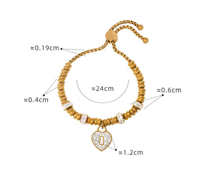 18K gold exquisite fashion heart/star/palm/round/ball/pearl design bracelet