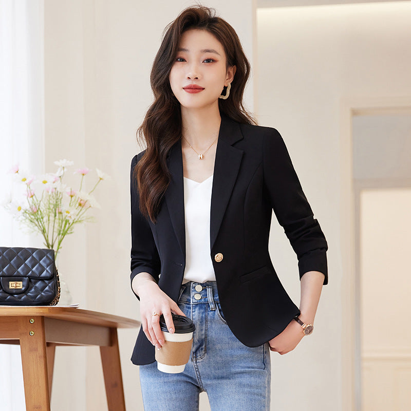 Temperament Office Wear Sense Fashion Slim-fitting Suit Top