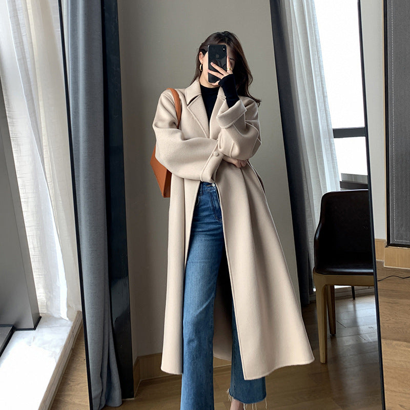 Double-sided Woolen Coat For Women's Self-cultivation