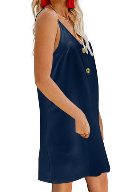 Mini-Cami-Kleid mit V-Ausschnitt