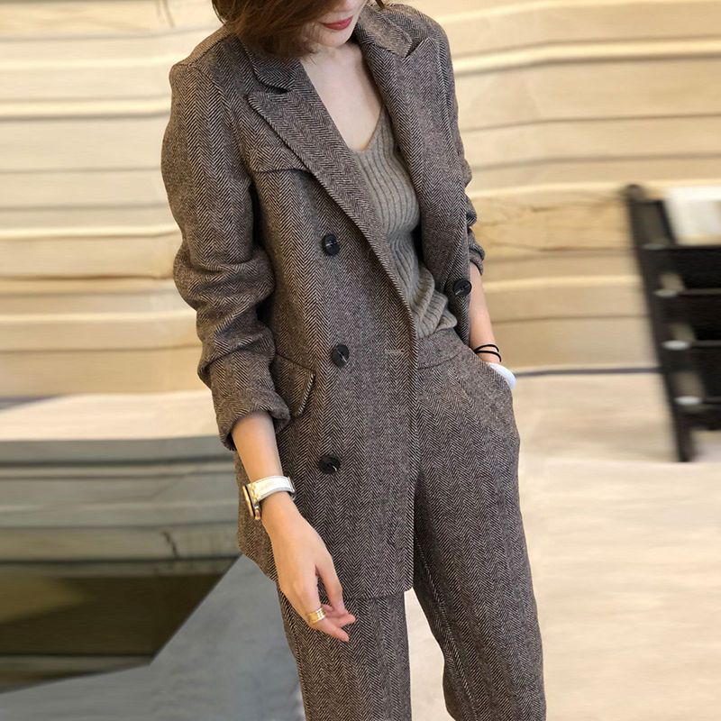 Women's Professional Wool Sports Jacket Suit