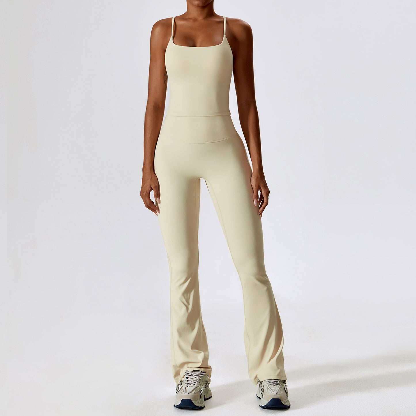 Autumn Shockproof Nude Feel Yoga Suit