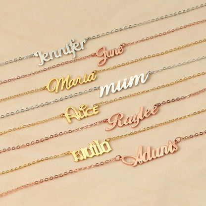 Noble atmosphere can be customized name design light luxury wind necklace