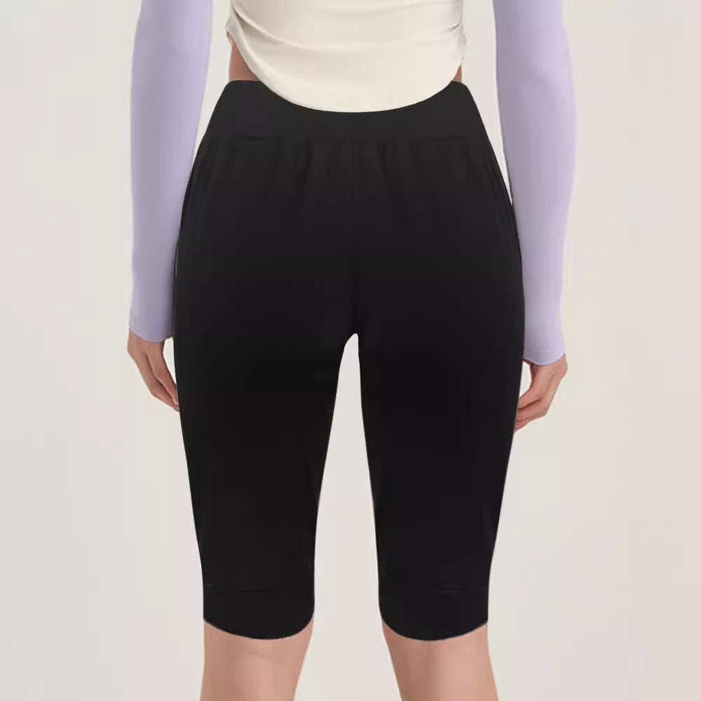 Women's Yoga Straight Sports Pocket Cropped Pants