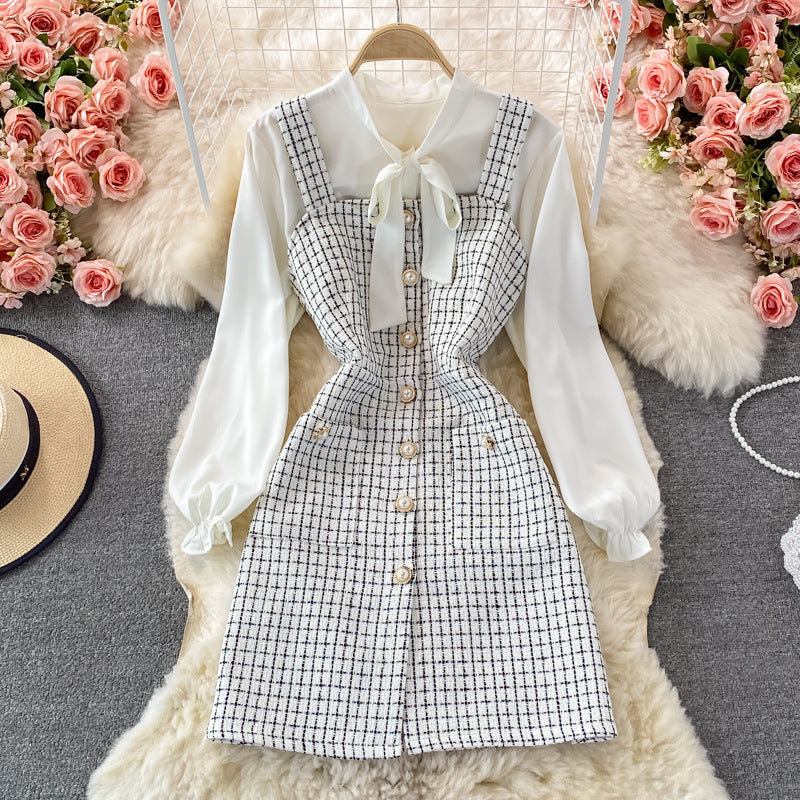 Women's Fashion Suspender Dress Suit