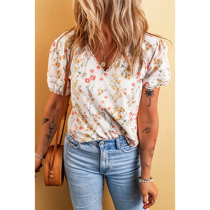 T-shirt floral personnalisé à la mode pour femmes