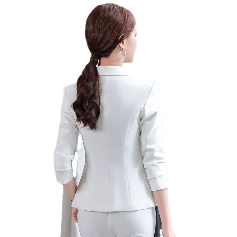 Women's Suit Jacket New Autumn And Winter Leisure Two-piece Suit