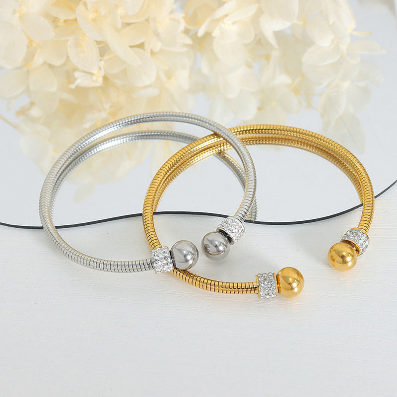 Exquisites und edles vielseitiges Armband aus 18 Karat Gold mit Diamanten und runden Perlen