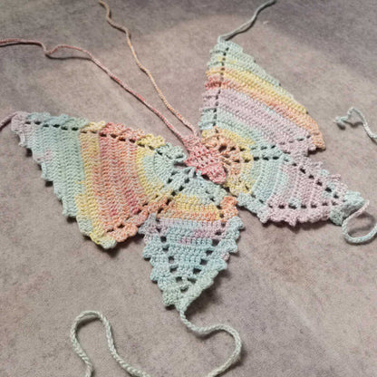 Handmade Woven Butterfly Vest Special Interest Light Luxury Sexy Beach Bikini Sling