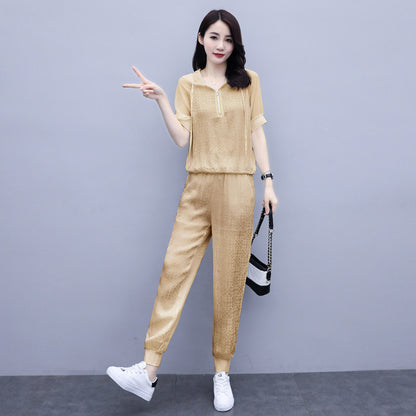 Women's Younger Fashion Two-piece Sports Suit