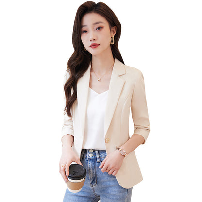 Temperament Office Wear Sense Fashion Slim-fitting Suit Top