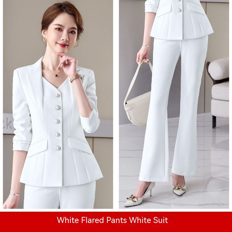 Women's Suit Jacket New Autumn And Winter Leisure Two-piece Suit