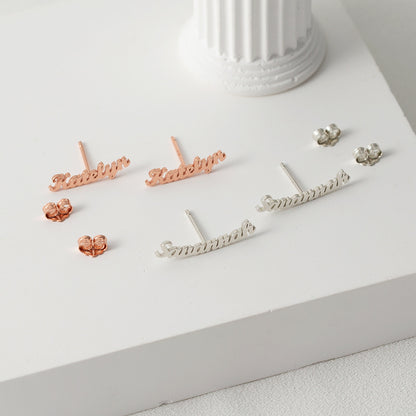 Noble and Dazzling Customizable Name Design Versatile Earrings