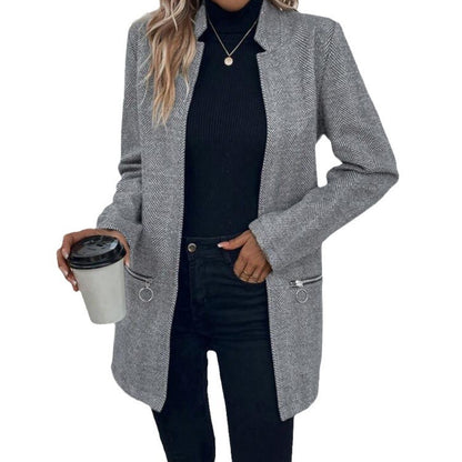 Manteau mi-long en laine pour femme