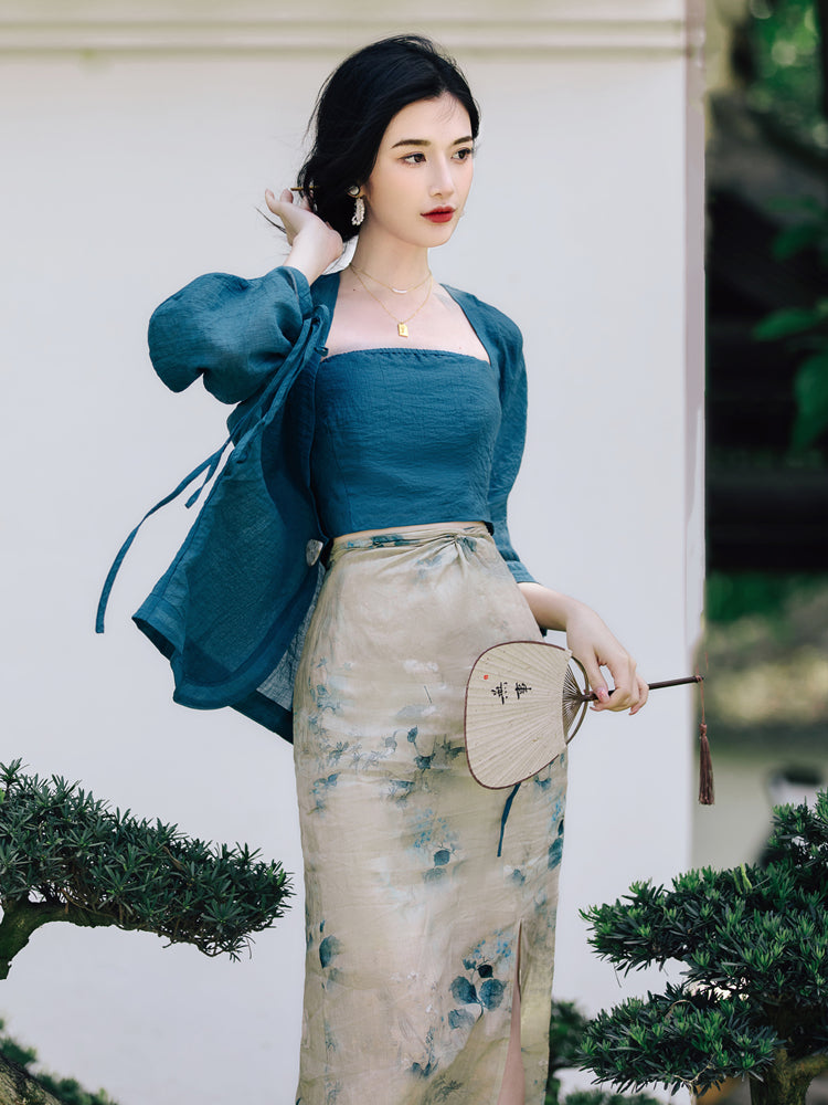 Robe trois pièces Hanfu Element pour femmes