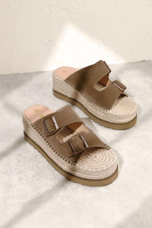 D-HAZEL-Espadrille, Plateforme, Slide, Sandales