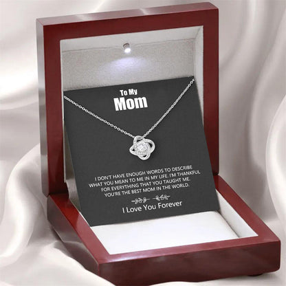 Collier pendentif délicat trèfle à quatre feuilles en diamant, boîte cadeau pour une maman formidable