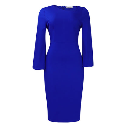 Women's Fashion Personality Diagonal Collar Temperament Dress