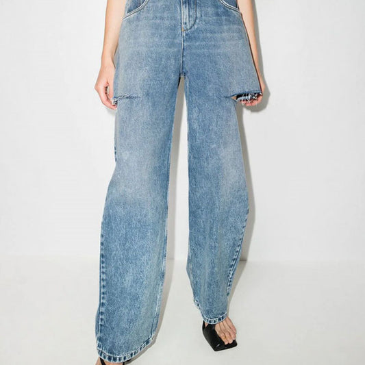 Frühling und Sommer New Cut Process Wash Jeans