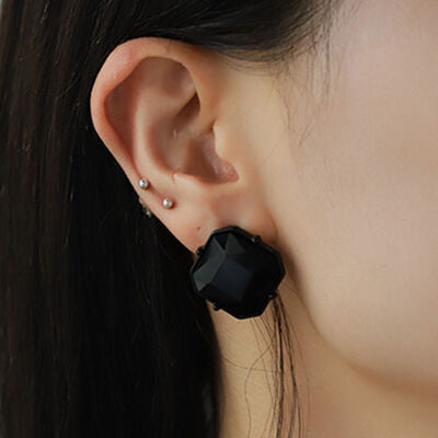 Geometrische Ohrringe aus Zirkonlegierung