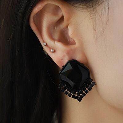 Geometrische Ohrringe aus Zirkonlegierung